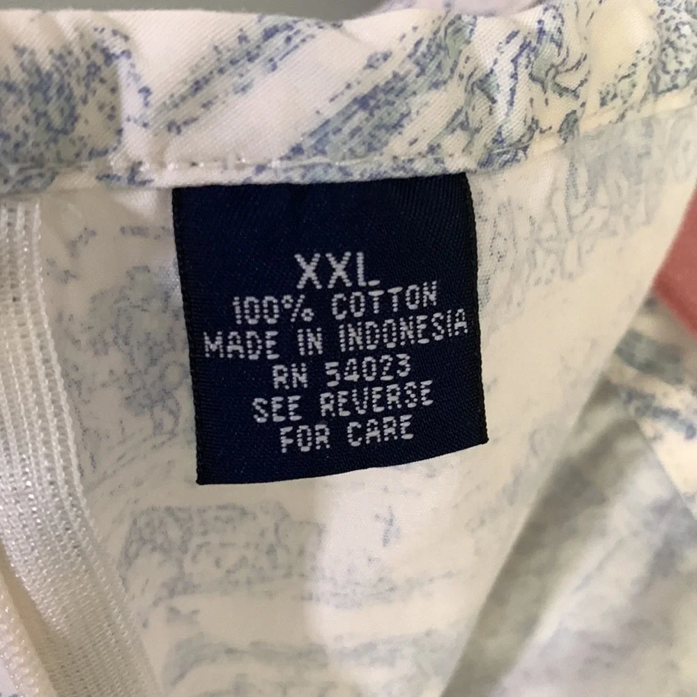 Vintage toile tank top